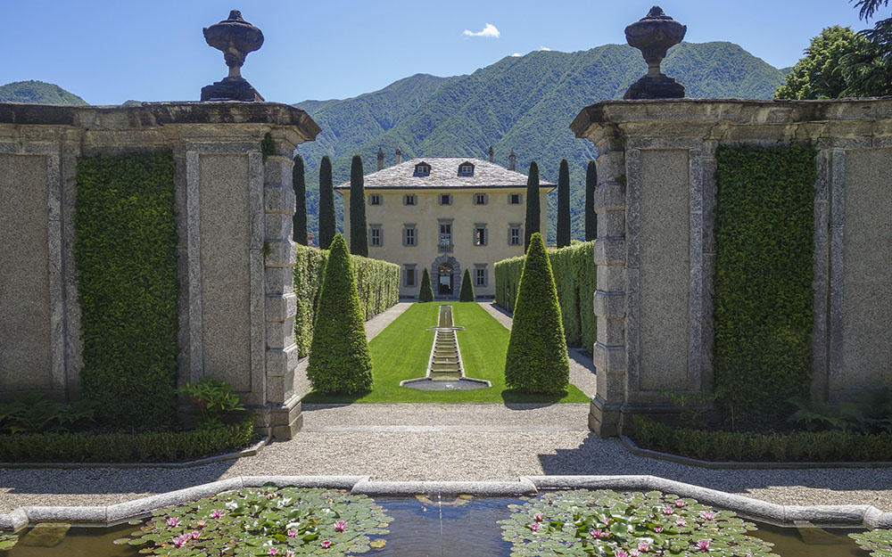 Landscape design at  Villa Balbiano Lake Como