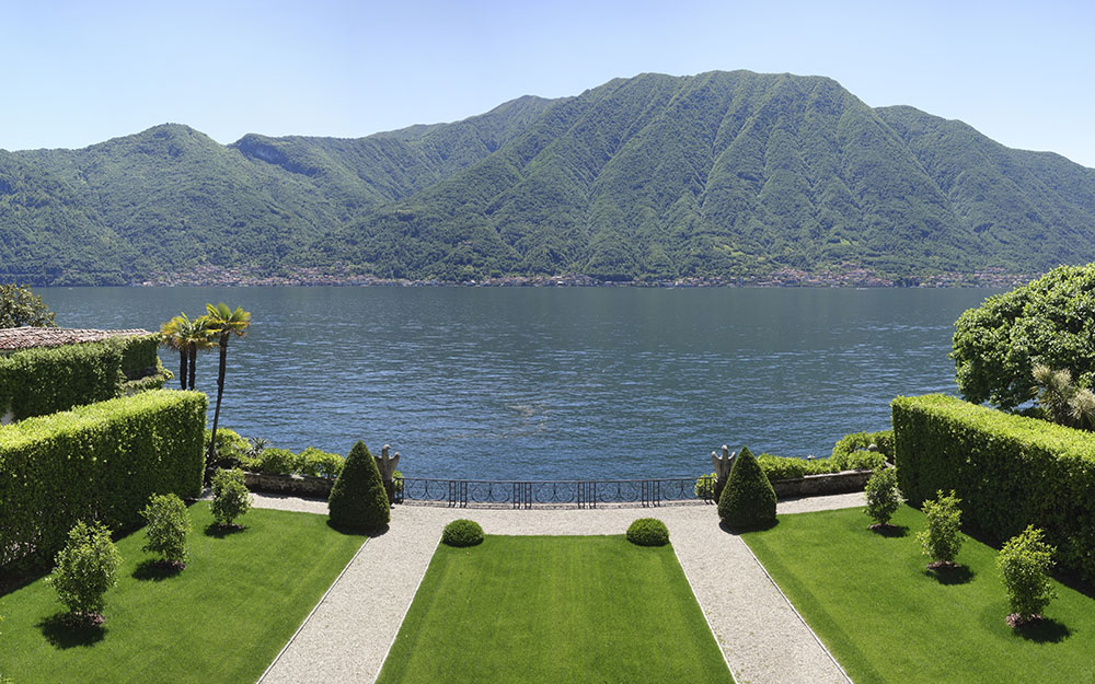 Landscape design at  Villa Balbiano Lake Como