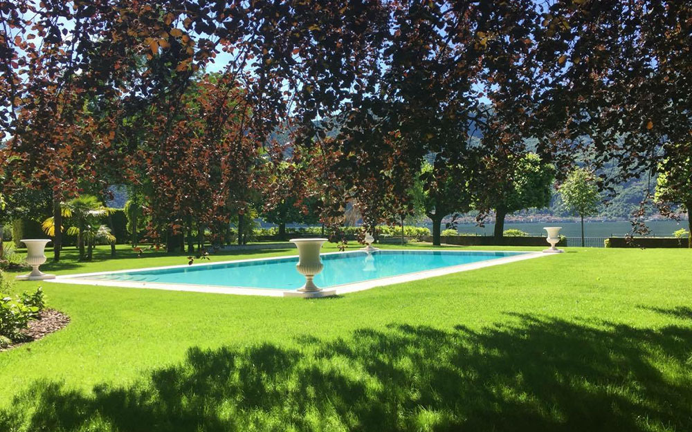 Landscape design at  Villa Balbiano Lake Como