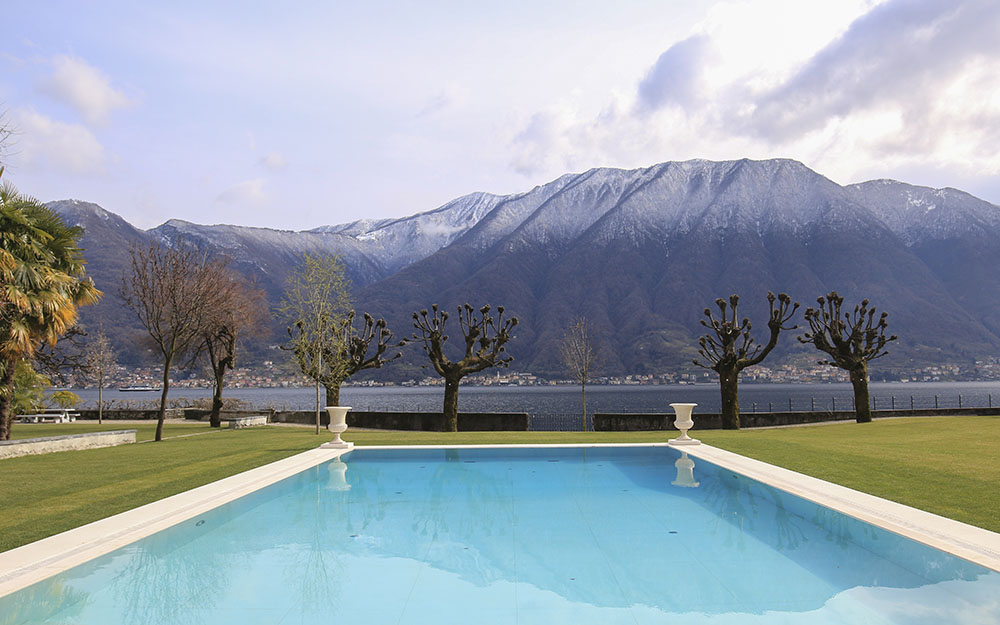 Landscape design at  Villa Balbiano Lake Como