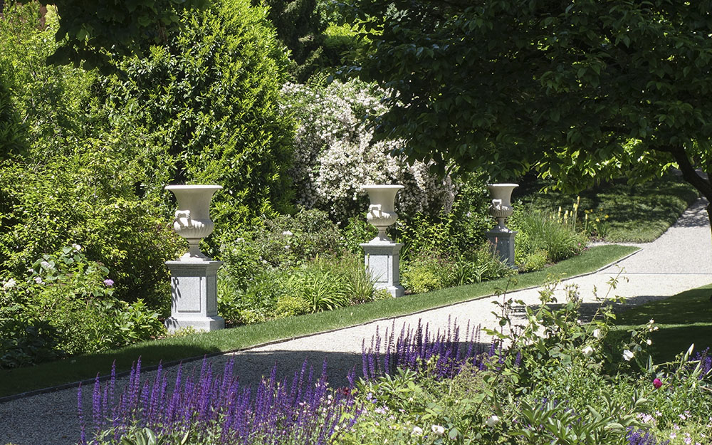 Landscape design at  Villa Balbiano Lake Como