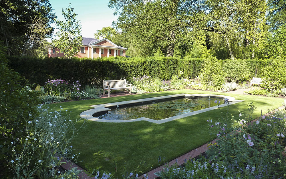 Landscape design at a private garden in Sunningdale