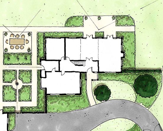 Landscape design The Holme in Regents Park, London